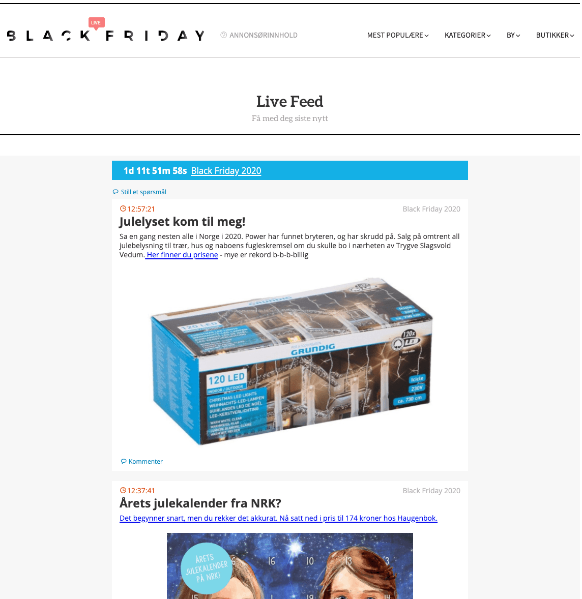 Netavisen Black Friday Live Blog