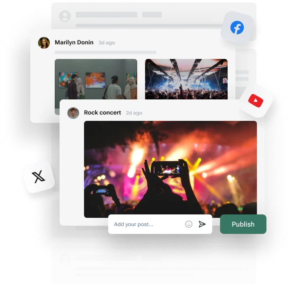 Live Blog interface showing real-time cultural event coverage